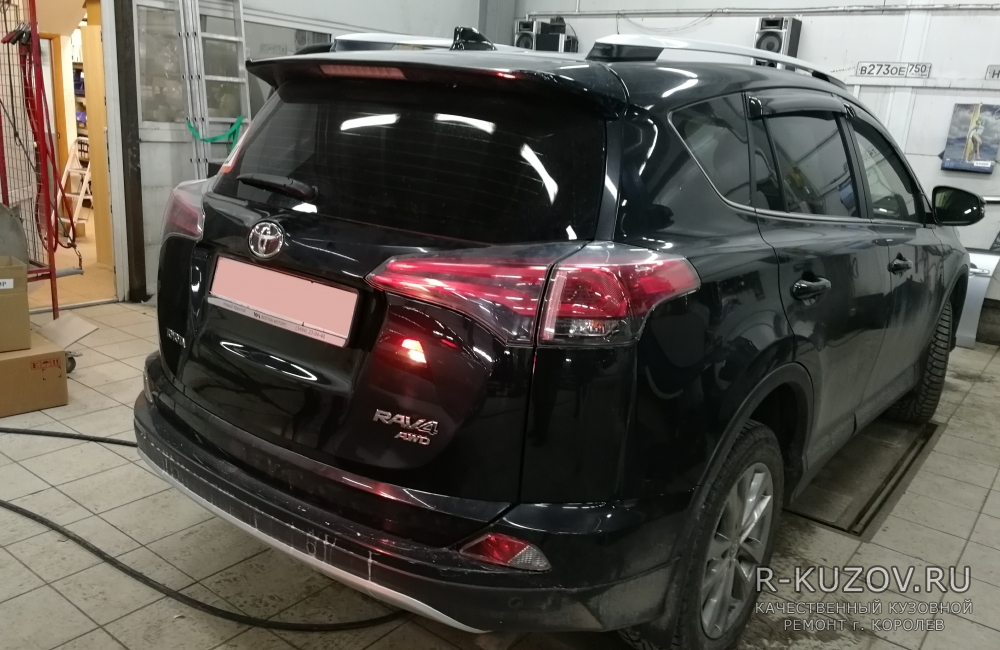  Toyota Rav 4  / ремонт крышки багажника  / СТО Р-Кузов / после ремонта