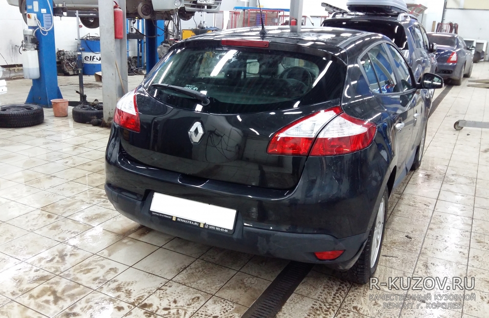Renault Megane III / Кузовной ремонт последствий удара в зад / СТО Р-Кузов / после ремонта