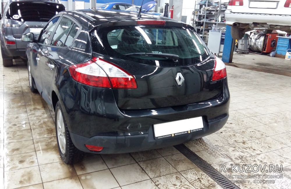 Renault Megane III / Кузовной ремонт последствий удара в зад / СТО Р-Кузов / после ремонта