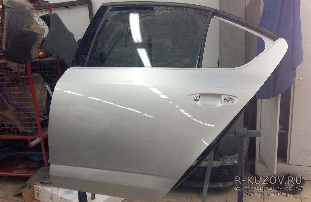 Skoda Octavia / Кузовной ремонт сильных царапин на дверях / СТО Р-Кузов / ремонт
