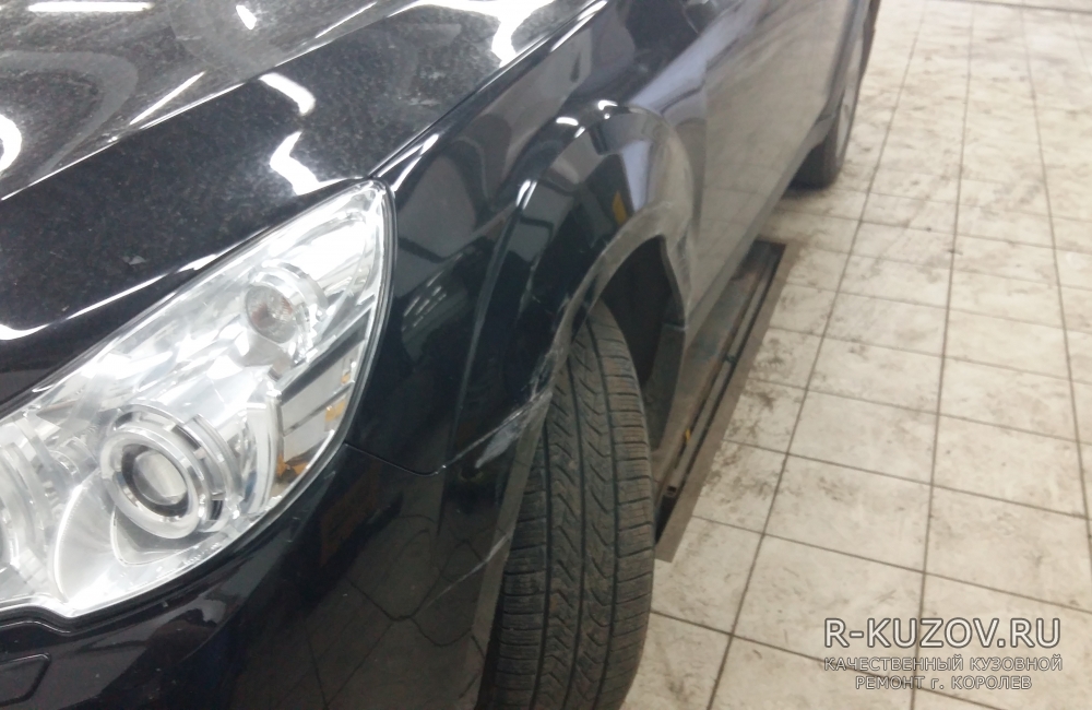 Subaru Forester / Кузовной ремонт поверждений переднего крыла и бампера / СТО Р-Кузов / до ремонта