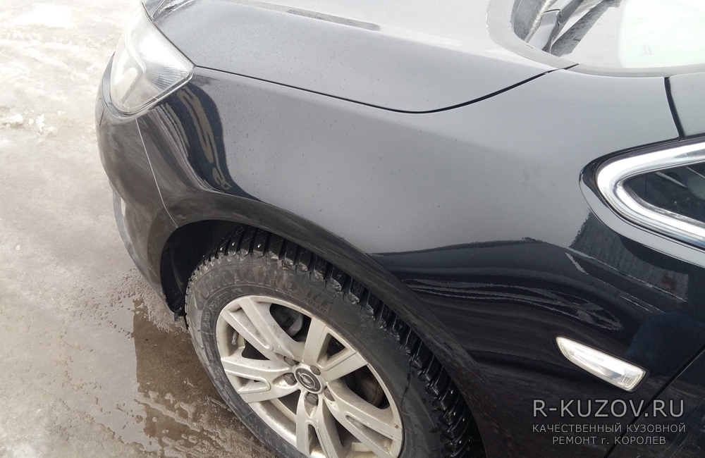 Opel Astra J / ремонт и окрас переднего левого крыла / СТО Р-Кузов / после ремонта