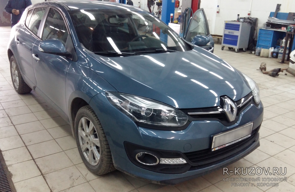 Renault Megane 3 2015 г.в. / удар в заднюю часть / СТО Р-Кузов / до ремонта