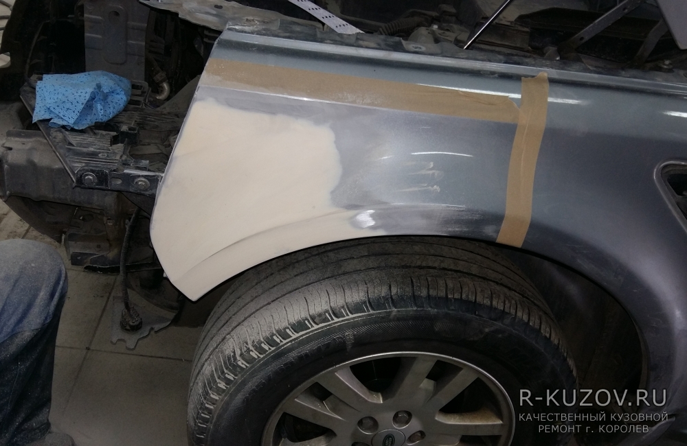 Land Rover Freelander  / ремонт и покраска переднего крыла и бампера  / СТО Р-Кузов / ремонт