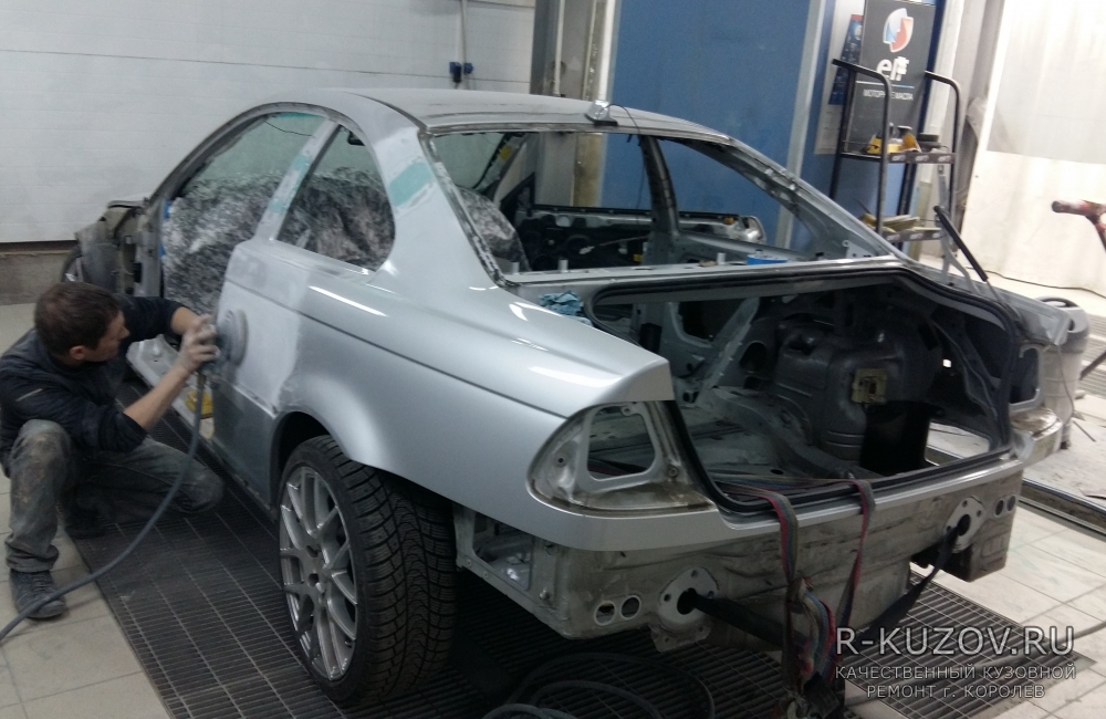 BMW E46 / замена задней части кузова / СТО Р-Кузов / ремонт