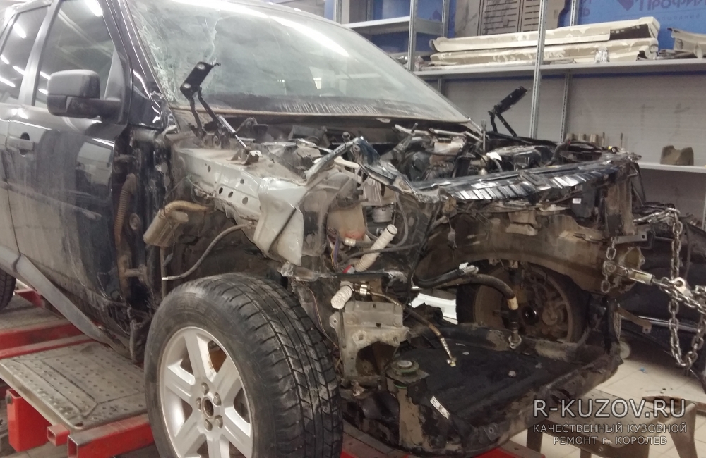 Land Rover Freelander / замена переднего лонжерона / СТО Р-Кузов / до ремонта