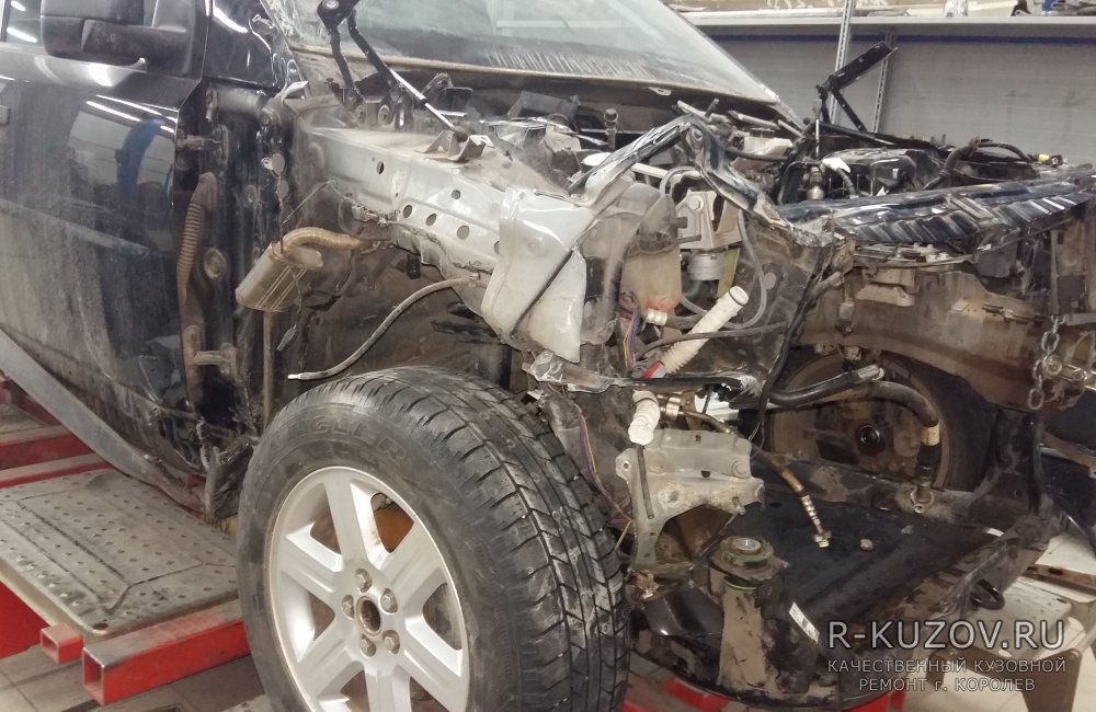 Land Rover Freelander / замена переднего лонжерона / СТО Р-Кузов / до ремонта