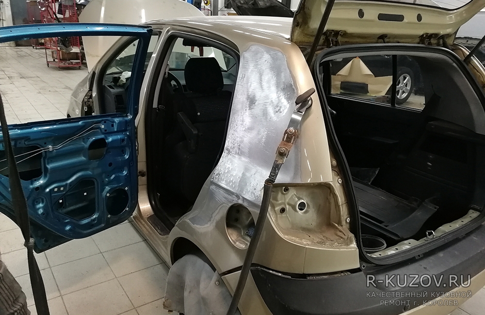 Hyundai Getz / ремонт левой стороны  / СТО Р-Кузов / ремонт