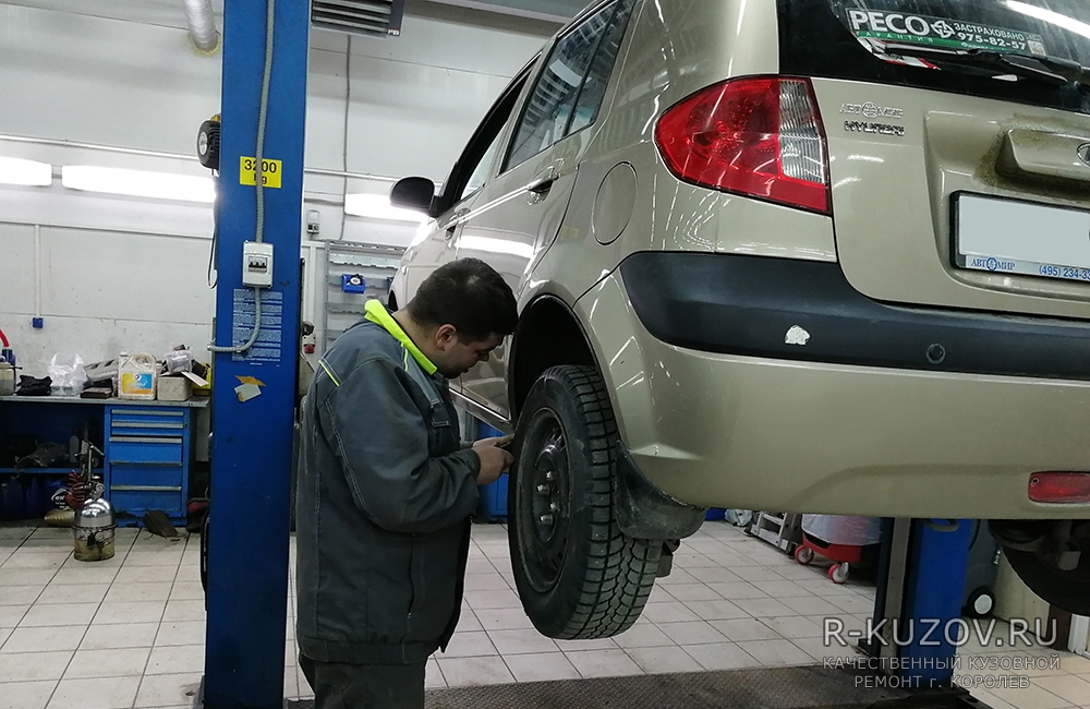 Hyundai Getz / ремонт левой стороны  / СТО Р-Кузов / после ремонта